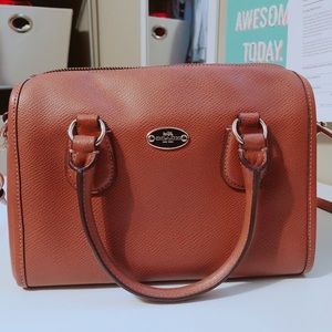 Lyst coach legacy mini satchel in leather.